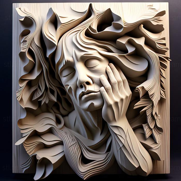 3D модель Ники Беме, американская художница. (STL)